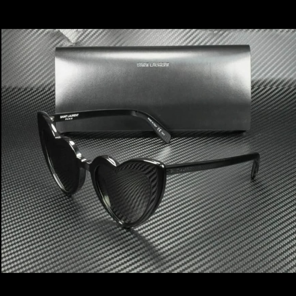 SAINT LAURENT SL 181 Loulou 001 Black Round Oval Womens 54 mm Sunglasses
